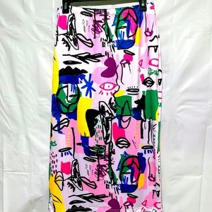 Mid Calf skirt size Large. Shein Sxy brand. Very colorful
